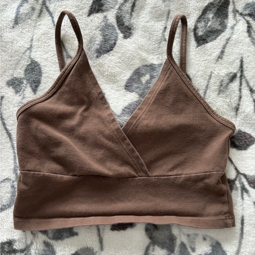Brandy Melville Chocolate Brown Bralette